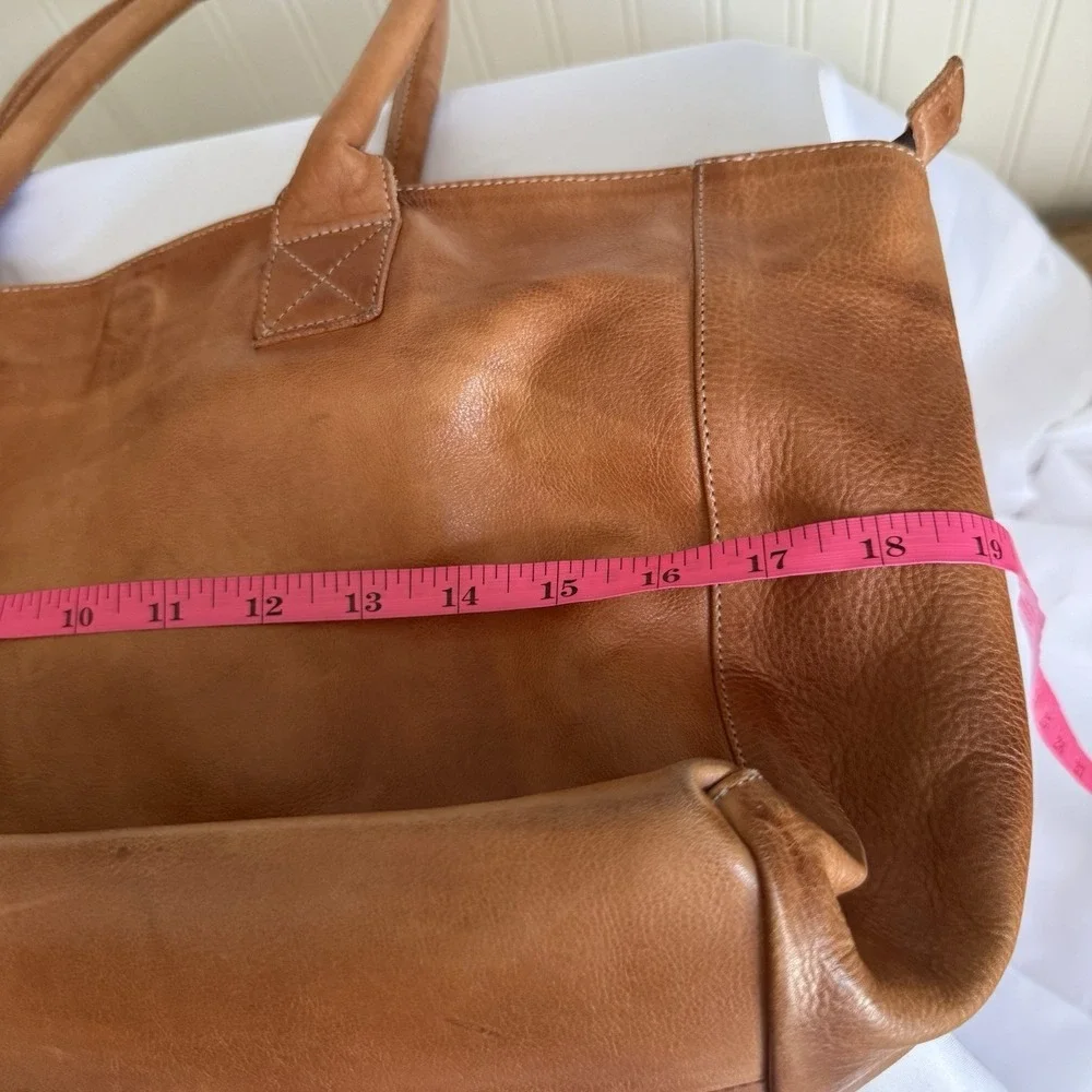 Bed Stu Leather Cersei Tote Shoulder Bag Purse Handbag Brown Distressed EUC